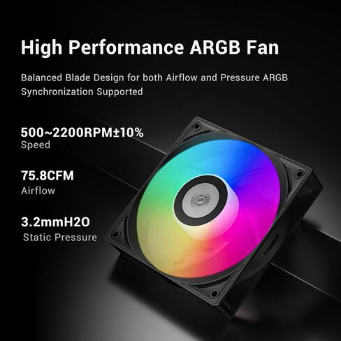 مبرد وحدة المعالجة المركزية PCCOOLER ARGB مع شاشة LCD رقمية، مشعاع 360 مم، 3 مراوح ARGB PWM صامتة، متوافق مع Intel LGA 20XX/1851/1700/1200/115X وAMD AM5/AM4(DA360 PRO Digital) in Kuwait