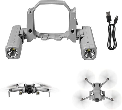 Mini 4 Pro Drone LED Night Flight Searchlight, Night Navigation Light Rechargeable Emergency Lamp Lights, Strobe Lights Headlight for DJI Mini 4 Pro Drone Accessories in Kuwait