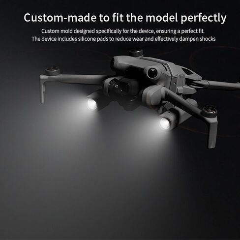 Mini 4 Pro Drone LED Night Flight Searchlight, Night Navigation Light Rechargeable Emergency Lamp Lights, Strobe Lights Headlight for DJI Mini 4 Pro Drone Accessories in Kuwait