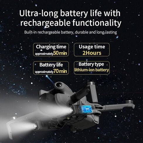 Mini 4 Pro Drone LED Night Flight Searchlight, Night Navigation Light Rechargeable Emergency Lamp Lights, Strobe Lights Headlight for DJI Mini 4 Pro Drone Accessories in Kuwait
