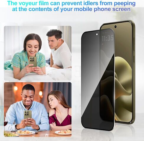 2 Pack Privacy Screen Protector for Moto Edge 2026,Anti-Spy Glass in Kuwait