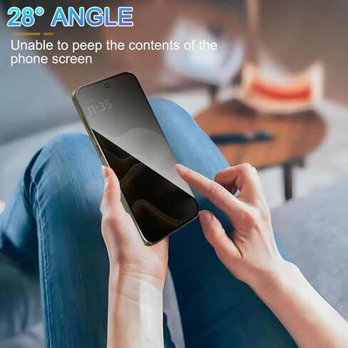 2 Pack Privacy Screen Protector for Moto Edge 2026,Anti-Spy Glass in Kuwait