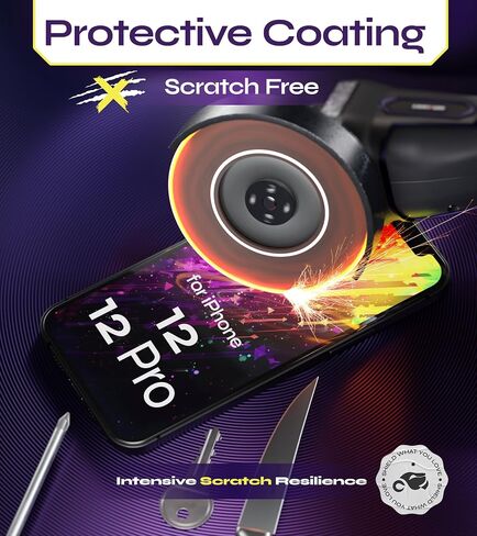 واقي شاشة Defenslim لهاتف iPhone 12 و12 PRO (عبوة من قطعتين)، مجموعة تثبيت سهلة للغبار والمحاذاة التلقائية، زجاج مقسى 6.1 بوصة، صلابة 9H، شفاف فائق الدقة، صديق للحافظة، WonderShield in Kuwait