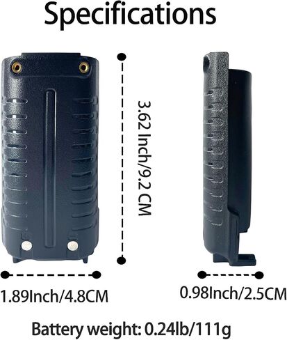 مشبك حزام بطارية TD-H3 GMRS مع بطارية 2500 مللي أمبير، USB-C in Kuwait