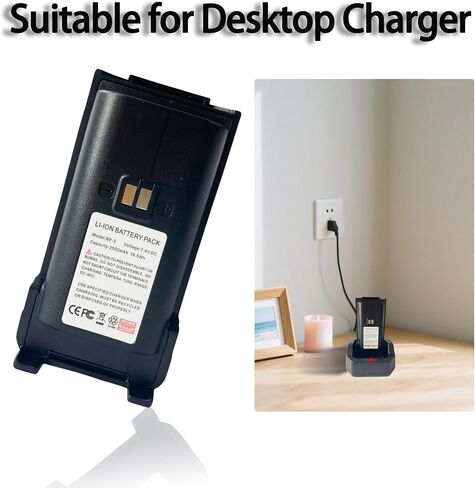 مشبك حزام بطارية TD-H3 GMRS مع بطارية 2500 مللي أمبير، USB-C in Kuwait