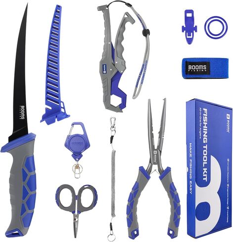Booms Fishing Tool Kit Saltwater: 8pcs Fishing Gift for Men, XT02 in Kuwait