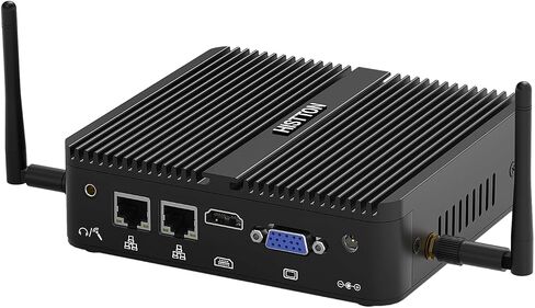 HISTTON Fanless Industrial PC Mini PC N100, DDR4 8GB RAM 256GB SSD in Saudi Arabia