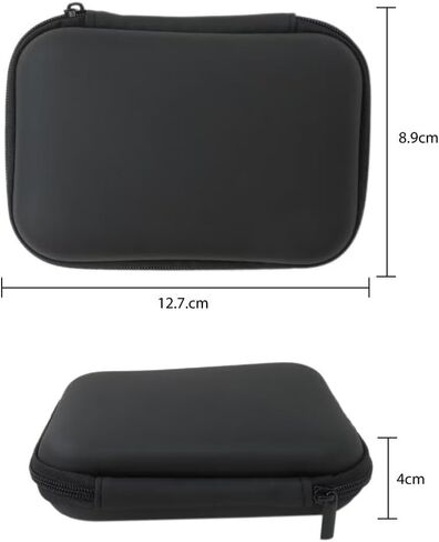 Portable 2.5’’ Hard Disk HDD Carrying Case Black Zipper Enclosure Protective Storage Pouch For PC Laptop Digital Devices in Kuwait