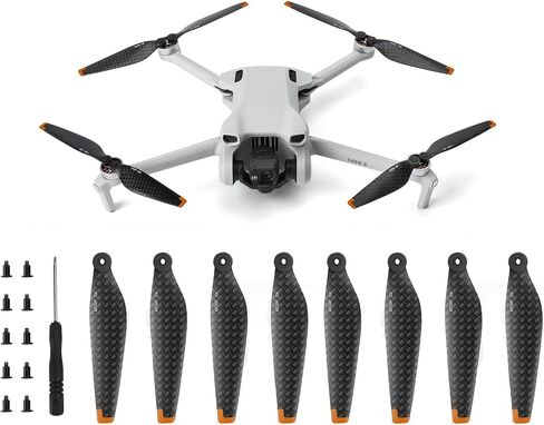 Mini 3 Carbon Fiber Propellers, Replacement Prop Blades for DJI Mini 3 RC Camera Drone Accessories Pack of 8pcs (not fit for DJI Mini 3 pro) in Saudi Arabia