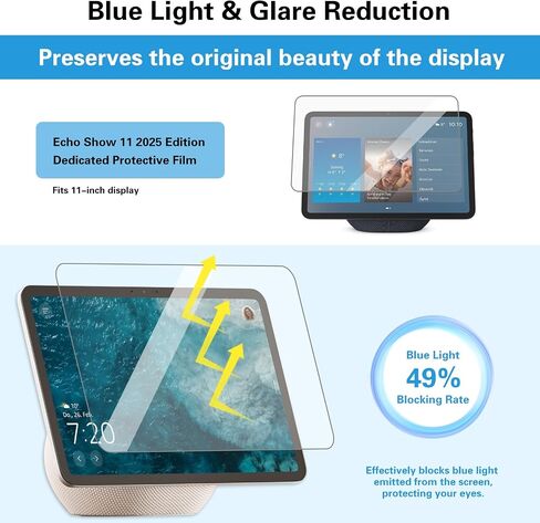 Longzhuo 2 Pcs Screen Protector for iPad A16 2025 11th/10th 2022 Generation (11-inch/10.9), Tempered Glass Film Guard -Clear in Kuwait