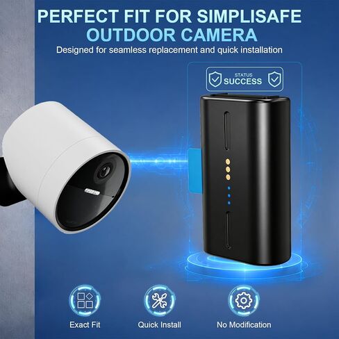 بطارية Artman 2-Pack 8000mAh متوافقة مع كاميرا SimpliSafe الخارجية in Kuwait