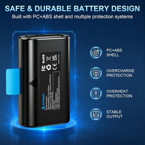بطارية Artman 2-Pack 8000mAh متوافقة مع كاميرا SimpliSafe الخارجية in Kuwait