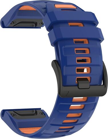 for Fenix 6X/7X Band 26mm Quickfit Silicone Watch Bands for Garmin Fenix 8 51mm/Fenix 5X Plus/Fenix 3/Descent MK2i/Enduro – Soft Rubber Sports Strap in Kuwait