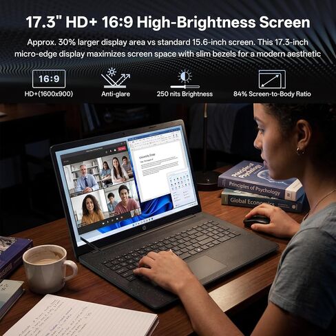 HP 17.3"Business Copliot AI Laptop, Intel Ultra 5 255U, Battery Fast charge in Kuwait