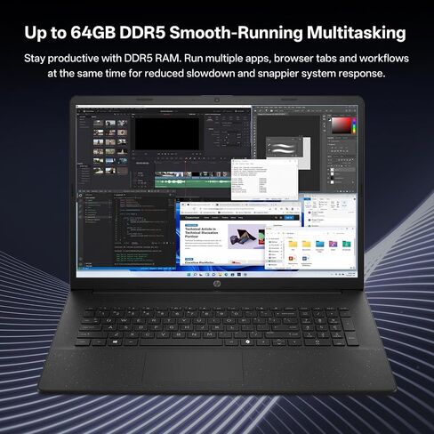 HP 17.3"Business Copliot AI Laptop, Intel Ultra 5 255U, Battery Fast charge in Kuwait