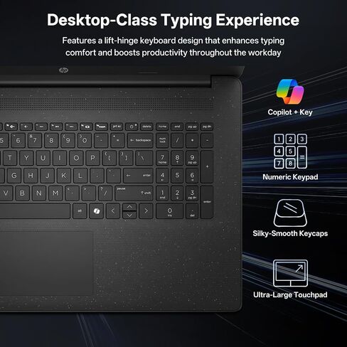 HP 17.3"Business Copliot AI Laptop, Intel Ultra 5 255U, Battery Fast charge in Kuwait