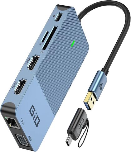 محطة إرساء USB، محور USB C USB 3.0 إلى محول HDMI مزدوج، محطة إرساء كمبيوتر محمول USB C ثلاثية العرض in Kuwait