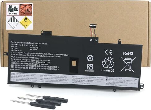 استبدال بطارية L18C4P71 لجهاز Lenovo Thinkpad X1 Carbon 7th /8th gen&X1 Yoga 4th/5th Gen، FRU 02DL004 02DL006 SB10K97644 متوافق in Kuwait