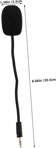 2pcs Gaming Headset Microphone Boom Replacement Detachable Wired Black in Saudi Arabia