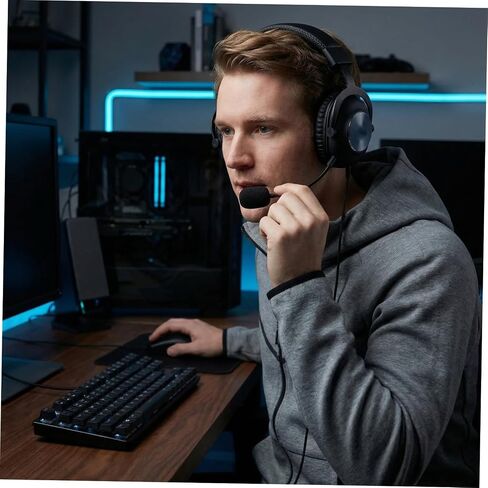 2pcs Gaming Headset Microphone Boom Replacement Detachable Wired Black in Saudi Arabia