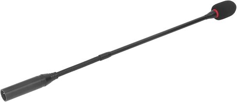 Gooseneck Microphone Flexible Noise Reduction 17.7in Adjustable Desktop Microphone for Meeting Rooms, Aluminum Alloy in Saudi Arabia