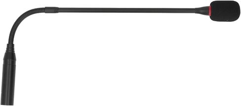 Gooseneck Microphone Flexible Noise Reduction 17.7in Adjustable Desktop Microphone for Meeting Rooms, Aluminum Alloy in Saudi Arabia