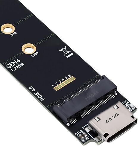 Oculink SFF8612 to M.2 NVMe Adapter with 8GB per s Bandwidth in Saudi Arabia