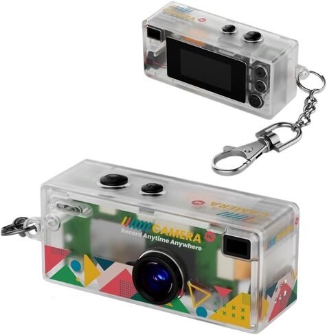 1080P HD Tiny Keychain Digital Camera, Retro Camcorder with 0.96 Inch TFT Screen Support Memory Card for Selfie & Video Recording in Saudi Arabia