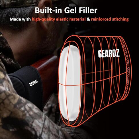 GearOZ Slip-on Recoil Pad for Shotgun with 0.39" Gel Filled, Anti-Slip in Saudi Arabia