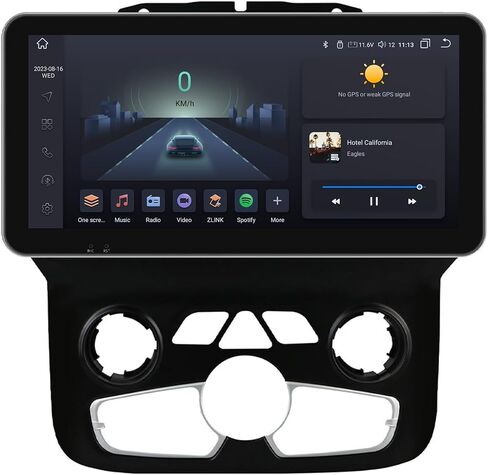 8 Core 10.33“ QLED Car Stereo Radio for Dodge Ram 1500 2500 3500 (2013-2018) Auto AC, 4+32 GB Android 14 GPS Navigation with Wireless Carplay Android Auto Local Weather SWC DSP (Auto AC) in Saudi Arabia