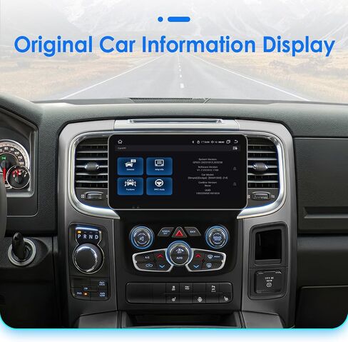 8 Core 10.33“ QLED Car Stereo Radio for Dodge Ram 1500 2500 3500 (2013-2018) Auto AC, 4+32 GB Android 14 GPS Navigation with Wireless Carplay Android Auto Local Weather SWC DSP (Auto AC) in Saudi Arabia