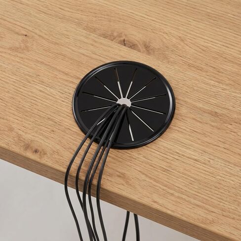 Housoutil 6pcs Petal-Shaped Round Cable Grommet Plug for Desk Cable Management, Nylon Buckle Type Wire Cord Protector with Abrasion Protection for Conference Room or Office Use in Saudi Arabia