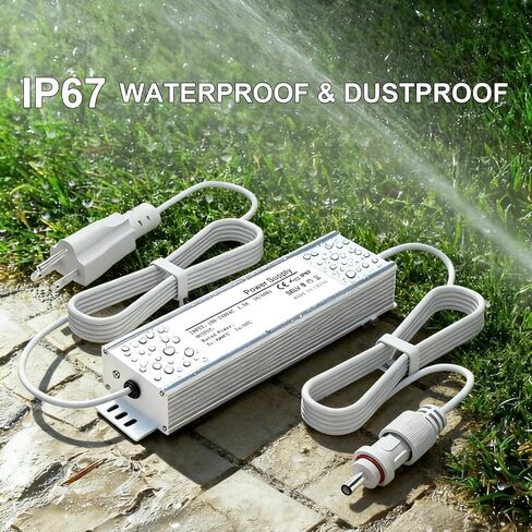 36V 3A Waterproof Power Supply for Govee Permanent Outdoor Lights,Compatible with Govee H706A H706B H706C Permanent Outdoor Lights Power Adapter Cord(White) in Kuwait