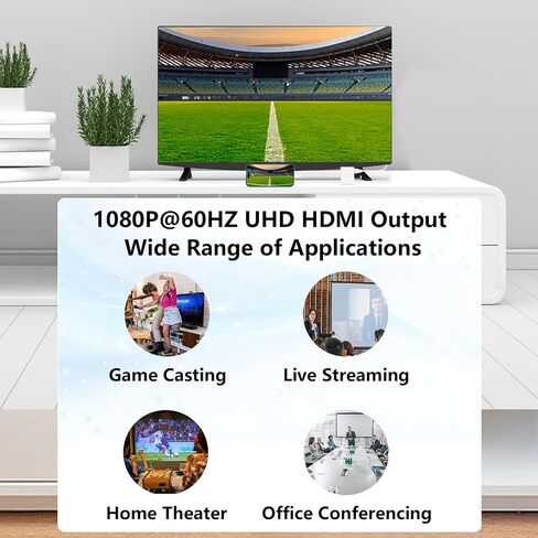 Lightning to HDMI Adapter for iPhone to TV, 1080P 4K@60Hz Video & Audio Sync Screen Converter Digital AV Adapter with Charging Port for iPhone 14 13 12 11 X 8 7 on HDTV/Projector/Monitor in Kuwait