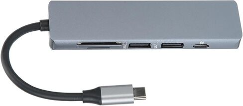 6‑in‑1 Type ‑ C Hub Adapter Type ‑ C to HDMI Docking Station Adapter Comput in Saudi Arabia