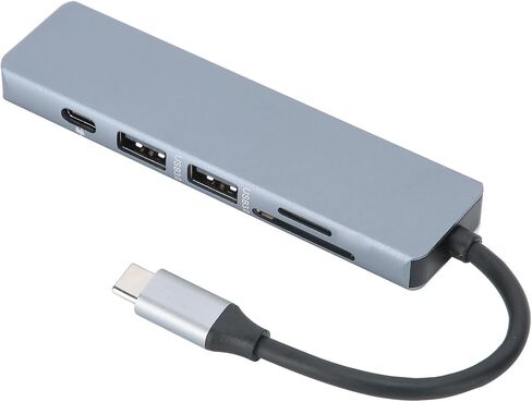 6‑in‑1 Type ‑ C Hub Adapter Type ‑ C to HDMI Docking Station Adapter Comput in Saudi Arabia