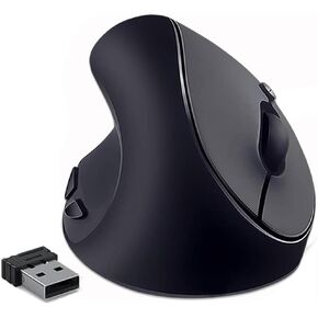 Left-Handed Mouse, High Precision Ergonomic Mouse, 2.4G Rechargeable Wireless Vertical Mice,3 Adjustable DPI (800/1200/1600), Reduce Wrist Strain,Specially for Small Hand Left-handers in Saudi Arabia