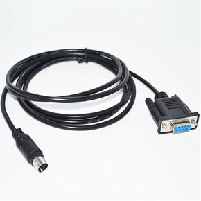 RS232 DB9 9P D-SUB9PIN Female to MINI DIN 8P MD8P MINIDIN8P Male Adapter Converter PLC Programming Cable(1.8M) in Saudi Arabia