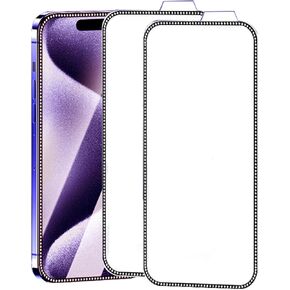 LUVI 2 Pack Compatible with iPhone 17 Pro Max Bling Privacy Screen Protector HD Glitter Diamond Shiny Fasion Anti-Peep Tempered Glass Anti-Scratch Case Friendly for Women Girls Man in Saudi Arabia