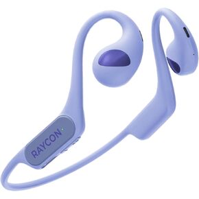سماعات رأس Raycon Open Bluetooth - سماعات أذن مفتوحة للجري، سماعات أذن مفتوحة مقاومة للعرق والماء مع ميكروفون للرياضة والتدريبات، وقت تشغيل 12 ساعة (أسود) in Kuwait
