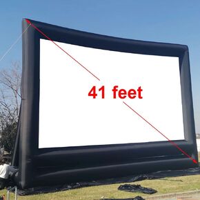 41ft/40 ft Inflatable Movie Screen Outdoor Exclude Blowers - Front and Rear Projection - Commercial Projector Screen for School, Churches, Grand Parties, Drive-in Theater(41ft Without Blowers) in Saudi Arabia