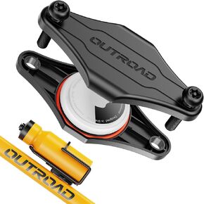 CITYWAY Waterproof Bike Mount for AirTag(1st & 2nd Generation), Hidden Under Bottle Cage | M5 Black Security Screws | Light Weight, Inconspicuous Security (Black) in Saudi Arabia