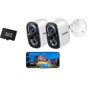 LongPlus 3K Security Camera Wireless Outdoor with 32G Memory Card in Saudi Arabia