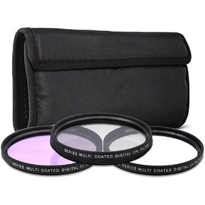 72mm 3PC Filter Kit CPL UV FLD for Fuji 10-24mm f/4 R OIS Lens in Saudi Arabia