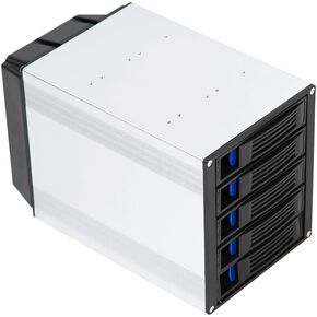 5-Bay SAS SATA Hot Swap Cage 3X 5.25 Bay Aluminium HDD Mobile Rack in Kuwait