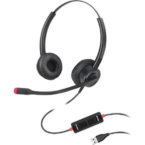 USB Headphone with ENC Dual Noise Cancelling Mic for Computer PC Laptop Mac in Saudi Arabia