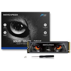 MOVE SPEED HB7450 2TB SSD for PS5 with Heatsink TLC NAND, PCIe 4.0 NVMe M.2 Internal Solid State Drive - Up to 7450MB/s, 3D Storage Expansion Compatible with PS5, Desktops and Laptops in Saudi Arabia