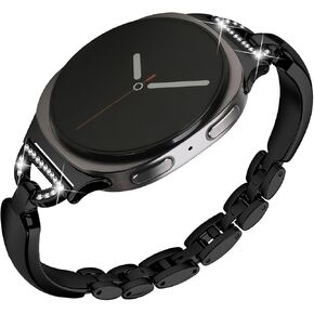 Dressy Bracelet Bands Compatible with Samsung Galaxy Watch 9/8 40mm 44mm 46mm Women Metal Replacement Wristbands in Saudi Arabia