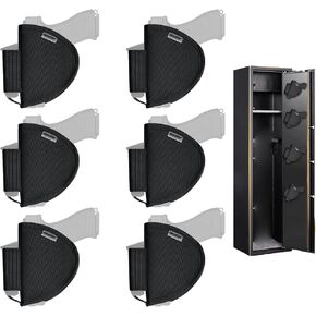 Universal Pistol Holster with Magazine Pouch, Gun Safe Organizer Accessories Storage in Kuwait