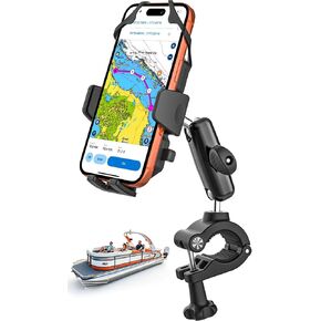 Marine Phone Holder for Boat & Pontoon Rail Bar, Center Console Clamp Mount in Saudi Arabia